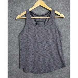 Lululemon Shirt Women 6 Gray Pleated Love Tank Top Athleisure Yoga Train‎ Run